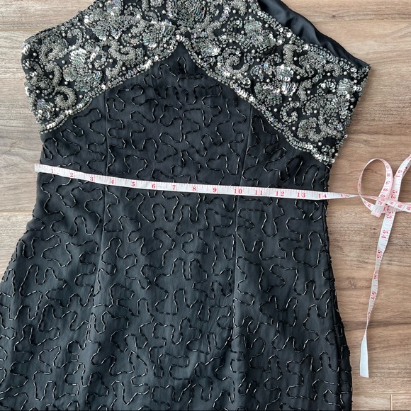 Right Choice vintage silk beaded medium gown so stunning!! - Picture 12 of 17